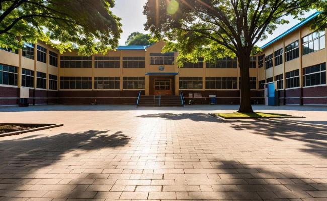 学校地面施工